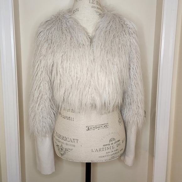 Shaggy mohair crop jacket - Picture 2 of 14